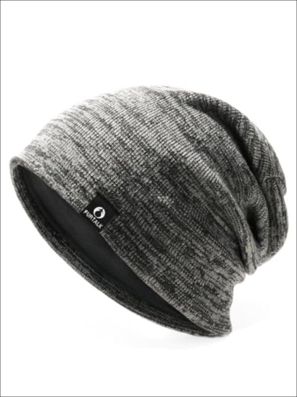 Fleece Lined Slouchy Beanie Acrylic Winter Hat Men Women Warm